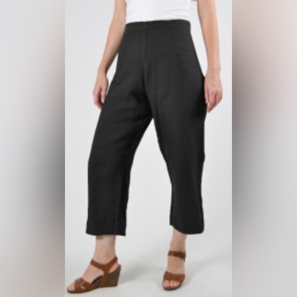 Bryn Walker Crop Wide Leg Linen Pants XS | Minimalist | Relaxed Quiet Luxury